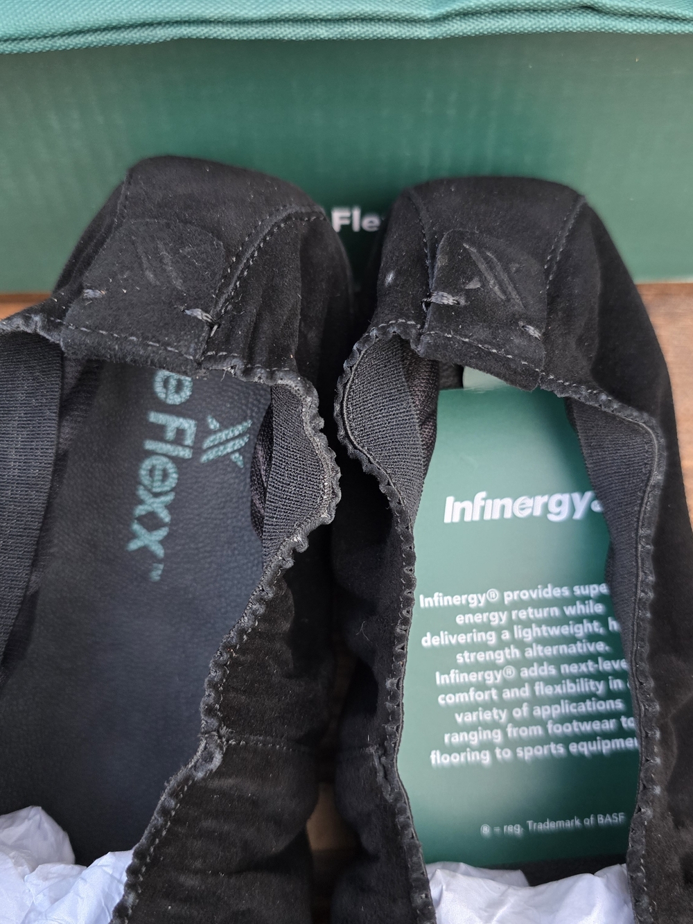 The Flexx Benedetta Black Suede Ballet Flats Size 6.5 - Picture 4 of 13